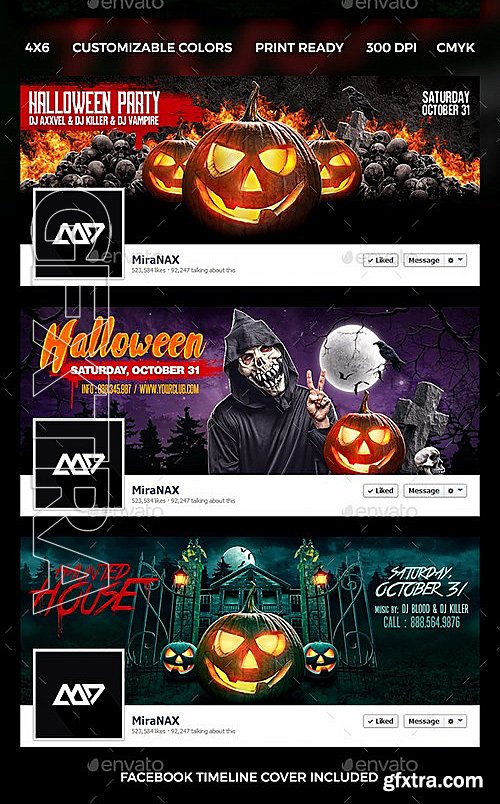 GraphicRiver - Halloween Flyer Bundle 13272982