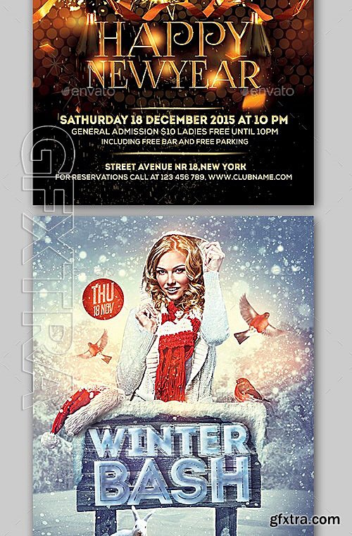 GraphicRiver - Holiday Flyer Bundle 13271268