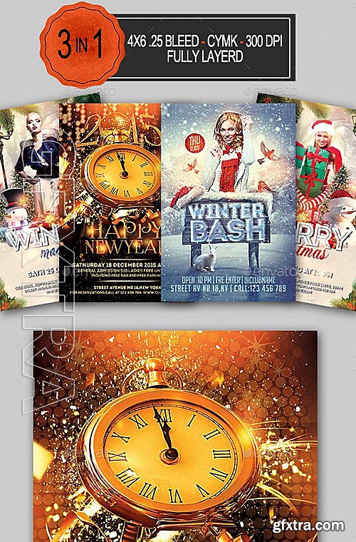 GraphicRiver - Holiday Flyer Bundle 13271268