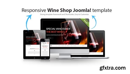 Wine Shop v1.0 - Joomla 2.5 & 3.3 template - CM 121793