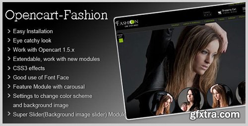 ThemeForest - Fashion Theme for Opencart 1.5.x (Update: 10 August 13) - 953033