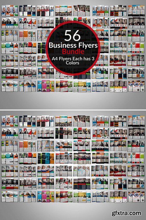 CM - 56 Creative Business Flyers Bundle 409750