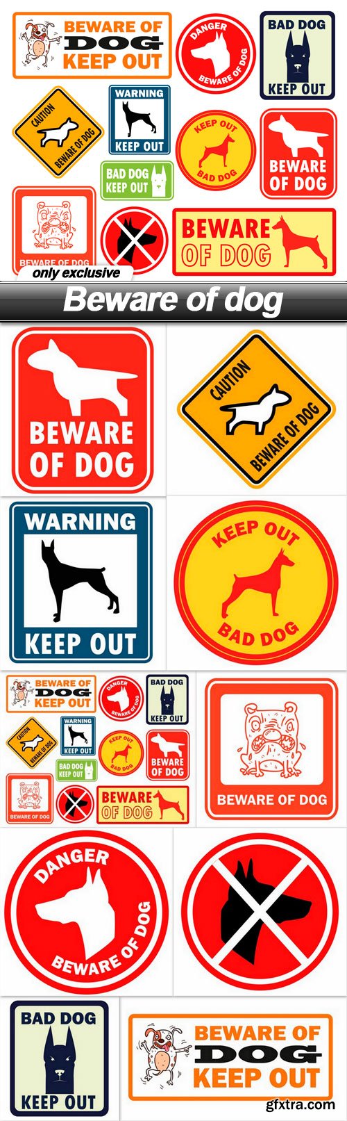 Beware of dog - 10 EPS