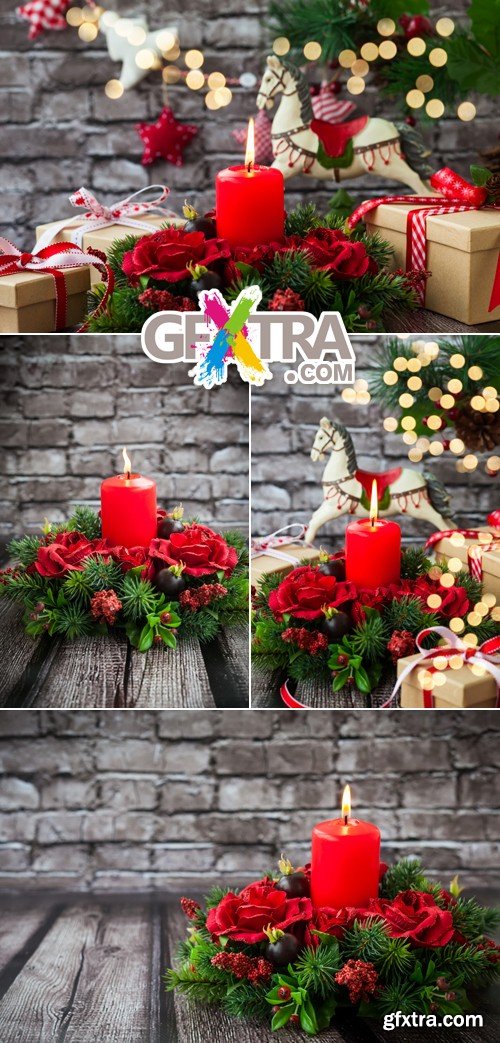 Stock Photo - Christmas Candle