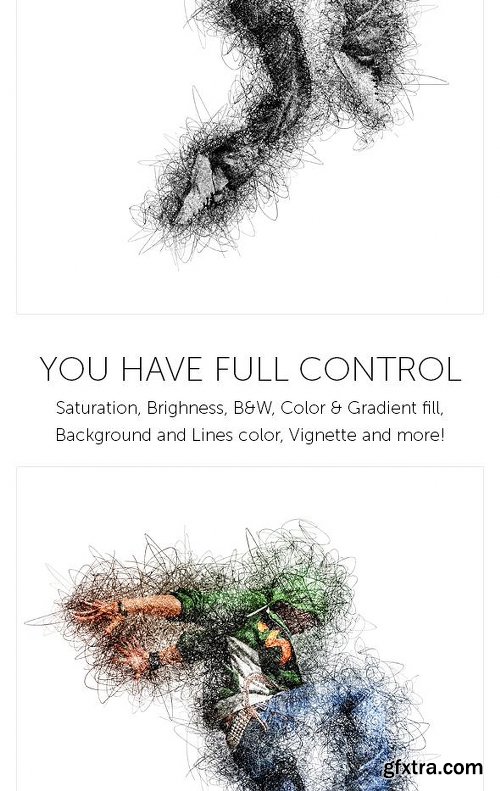 GraphicRiver Pen Lines - Photoshop Action 13341322