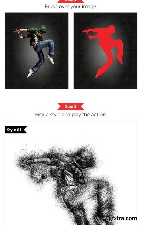 GraphicRiver Pen Lines - Photoshop Action 13341322