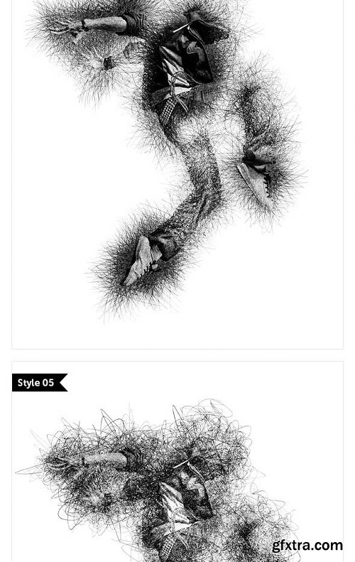 GraphicRiver Pen Lines - Photoshop Action 13341322