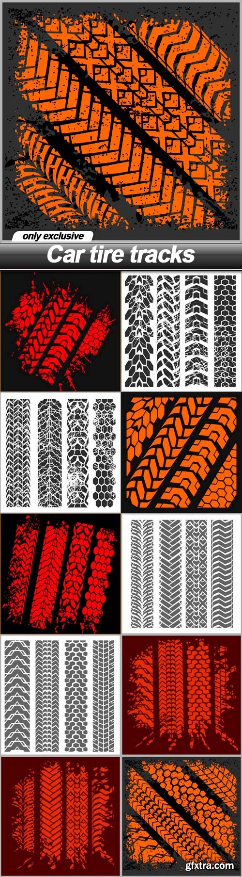 Car tire tracks - 11 EPS