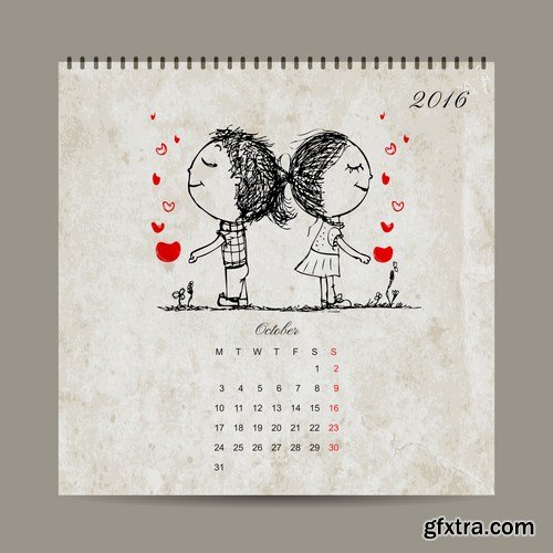 Love Calendar 2016 - 12 EPS