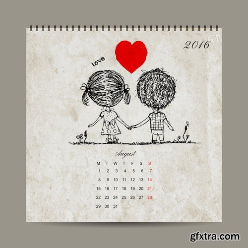 Love Calendar 2016 - 12 EPS