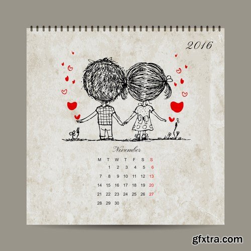 Love Calendar 2016 - 12 EPS