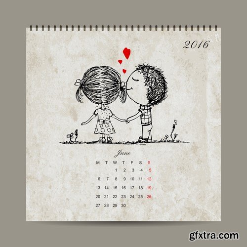 Love Calendar 2016 - 12 EPS