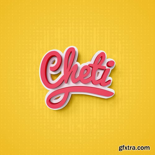 Cheti Psd Text Effect