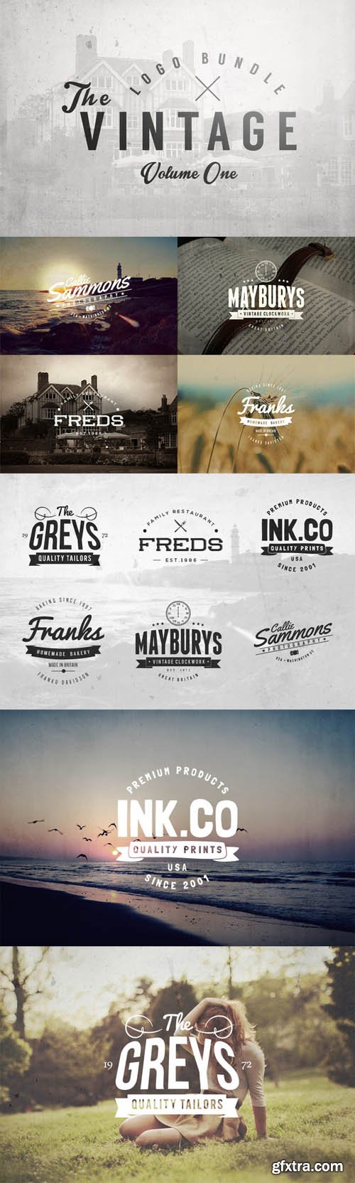 The Vintage Logo Bundle Vol.1