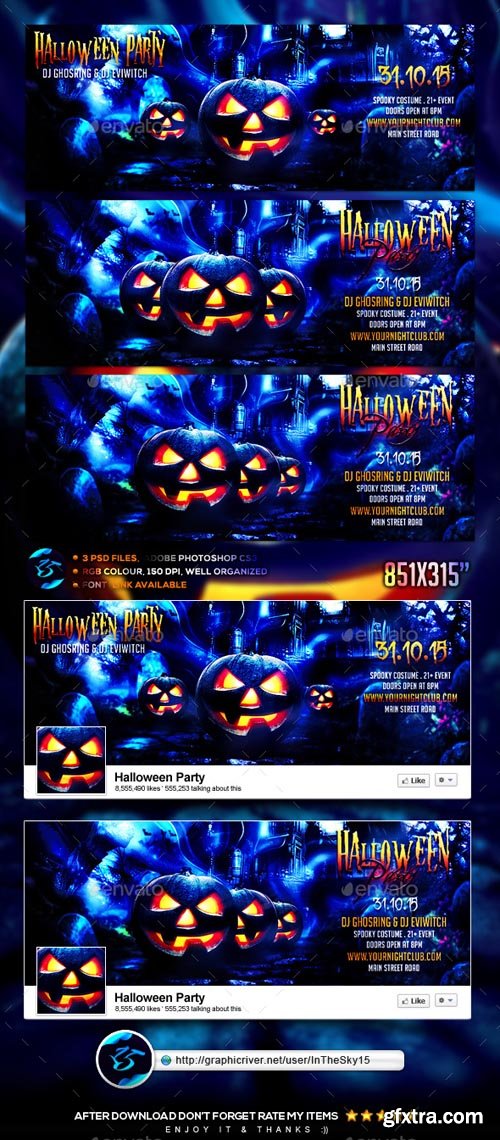 Halloween Party FB Timeline Cover 13336911