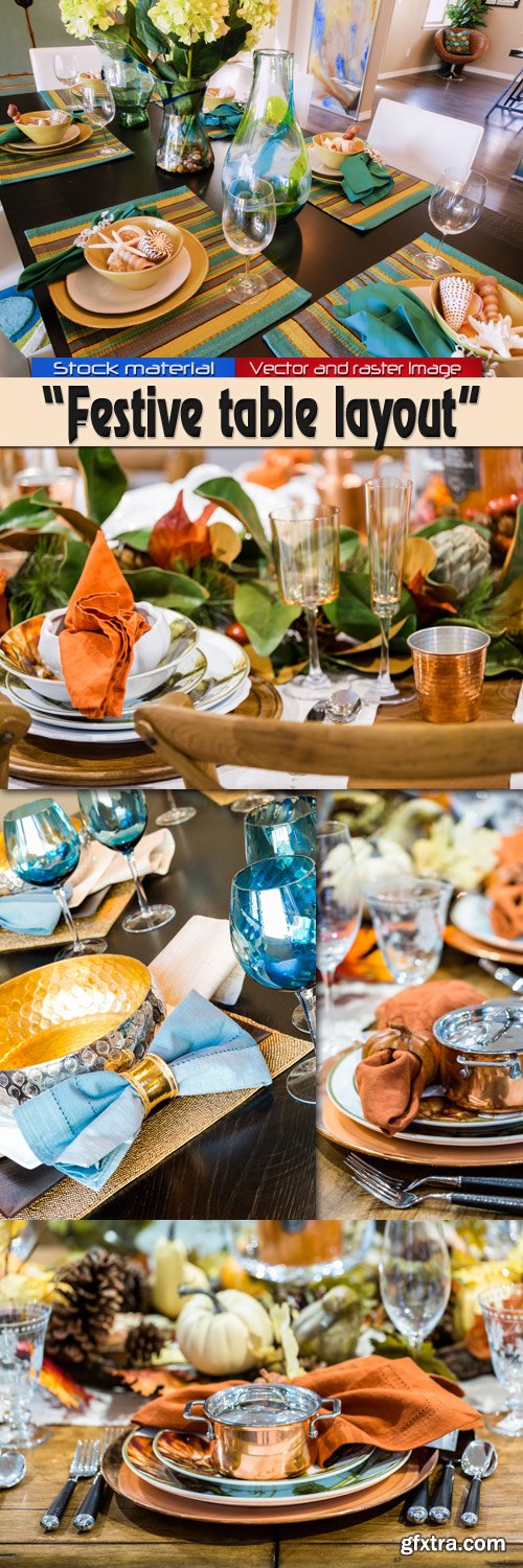 Festive table layout