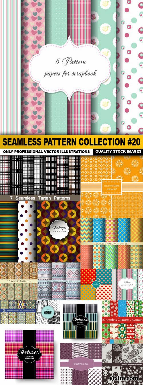 Seamless Pattern Collection #20 - 15 Vector