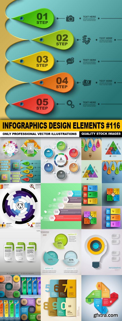 Infographics Design Elements #116 - 15 Vector