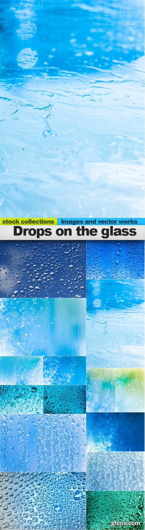 Drops on the glass, 15 x UHQ JPEG