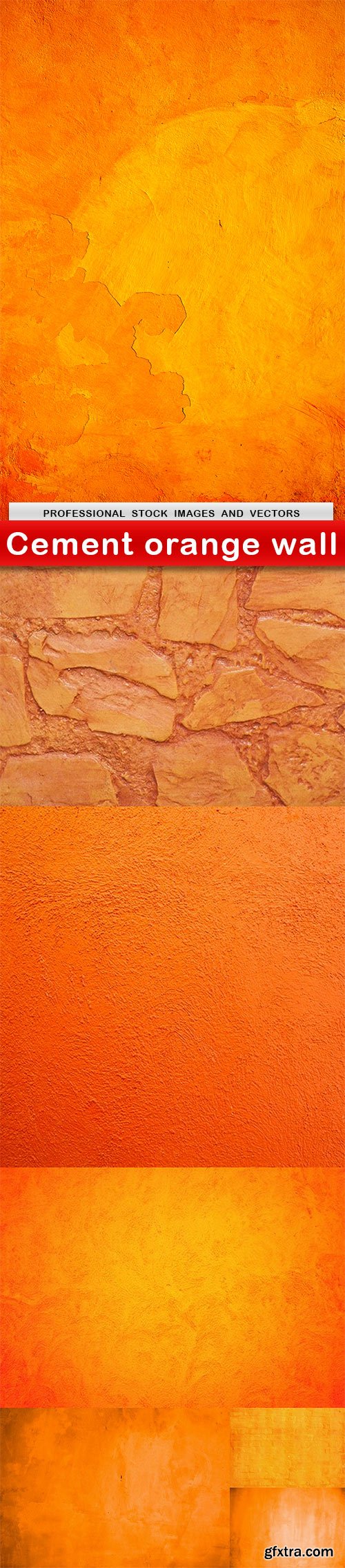 Cement orange wall - 7 UHQ JPEG