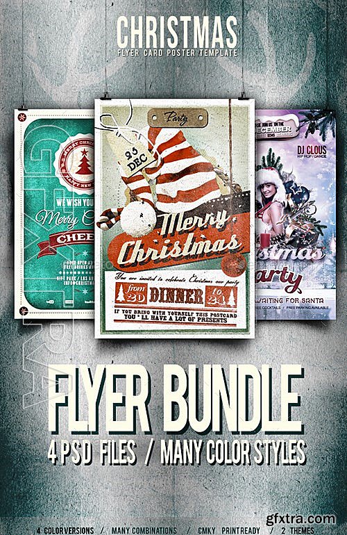 GraphicRiver - Christmas Flyer Poster Bundle VOL131 13343636