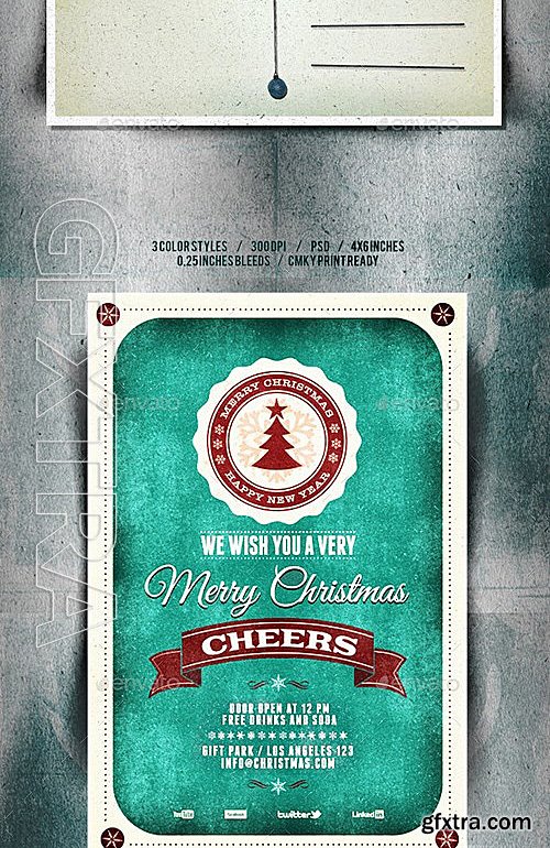 GraphicRiver - Christmas Flyer Poster Bundle VOL131 13343636