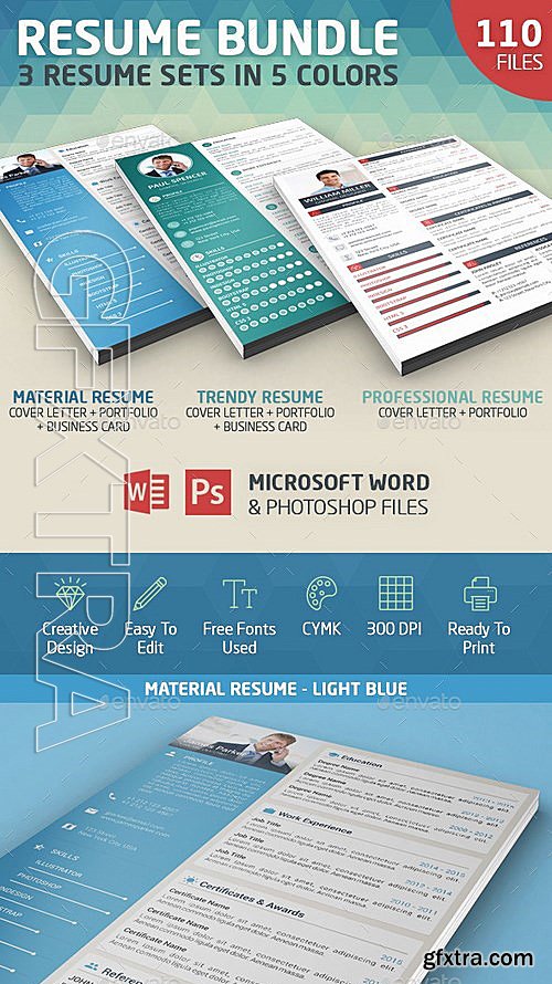 GraphicRiver - Resume Bundle 13347346