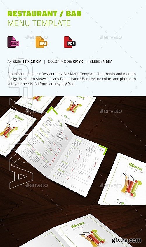 GraphicRiver - Restaurant Bar Menu Template 13341922