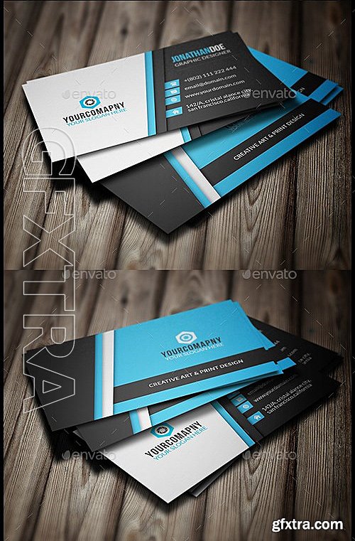 GraphicRiver - Business Card Bundle 2 in 1 13344214