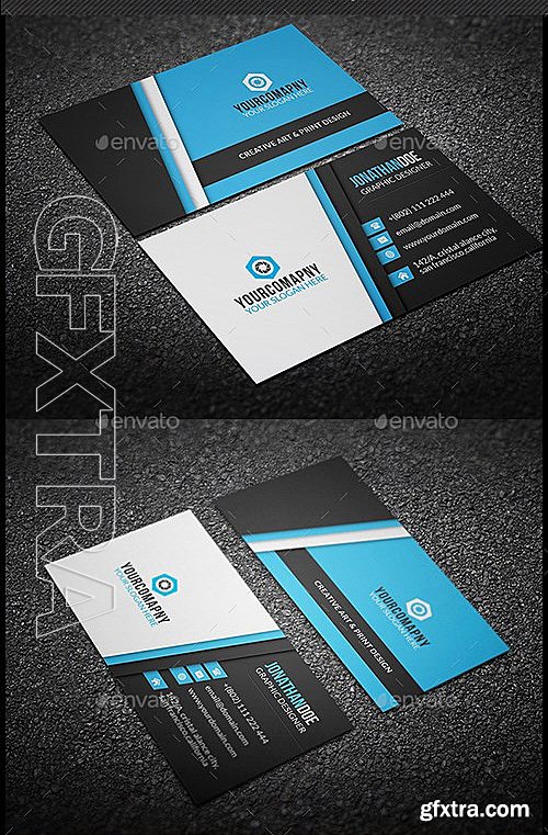 GraphicRiver - Business Card Bundle 2 in 1 13344214