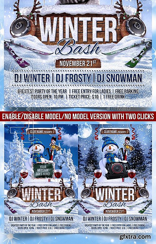 GraphicRiver - Winter Bash Flyer 13343484