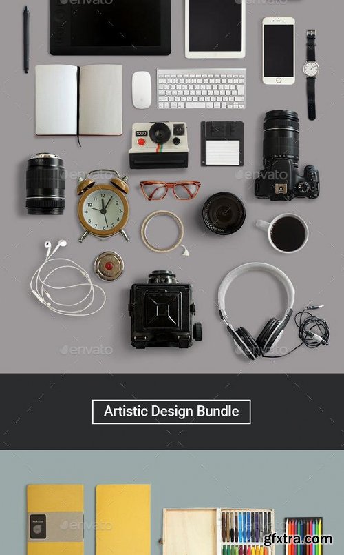 Graphicriver ArtBox - Artistic Mockup Kit 12147534