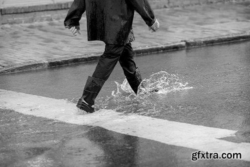 Collection of deluge downpour rain autumn walk through a puddle autumn weather 25 HQ Jpeg