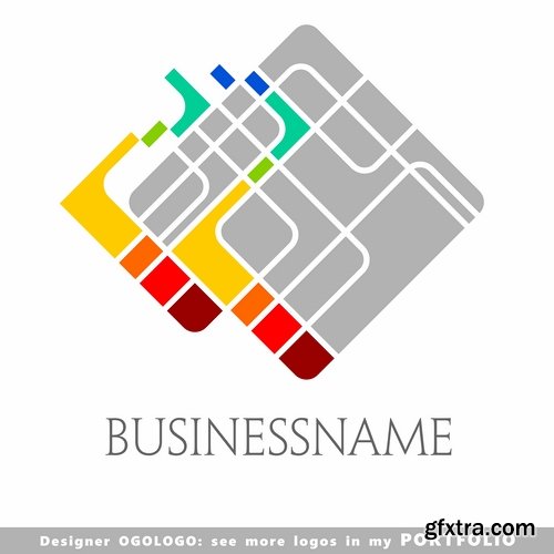 Collection picture vector logo illustration of the business campaign #14-25 EPS