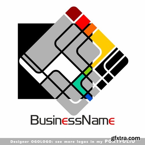 Collection picture vector logo illustration of the business campaign #14-25 EPS