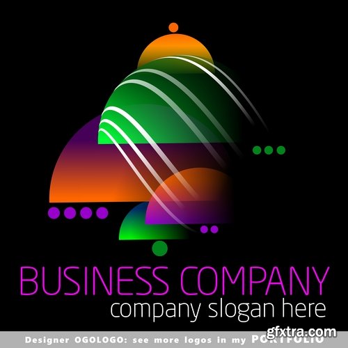 Collection picture vector logo illustration of the business campaign #14-25 EPS