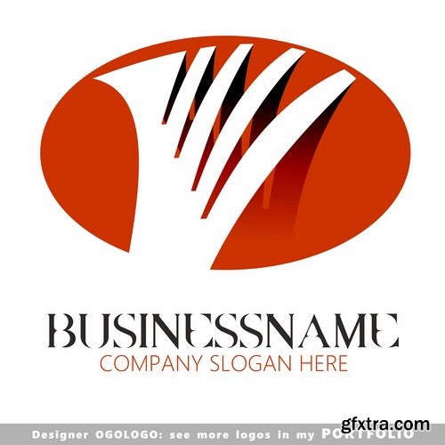 Collection picture vector logo illustration of the business campaign #14-25 EPS