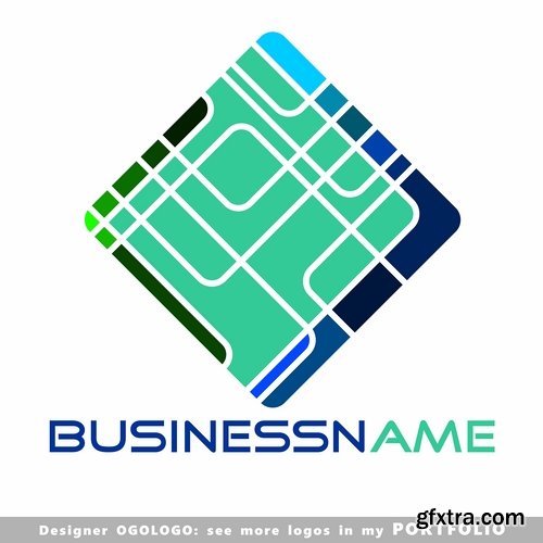 Collection picture vector logo illustration of the business campaign #14-25 EPS