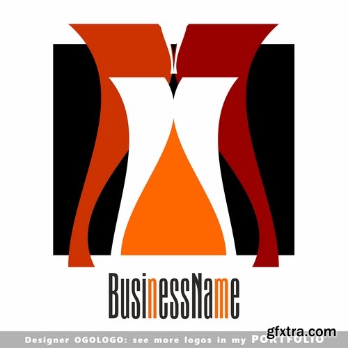 Collection picture vector logo illustration of the business campaign #14-25 EPS