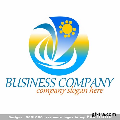 Collection picture vector logo illustration of the business campaign #14-25 EPS