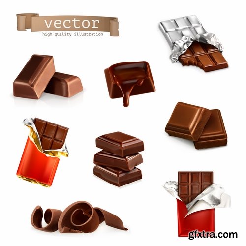 Collection of vector illustration picture different food meal dish menu 25 EPS