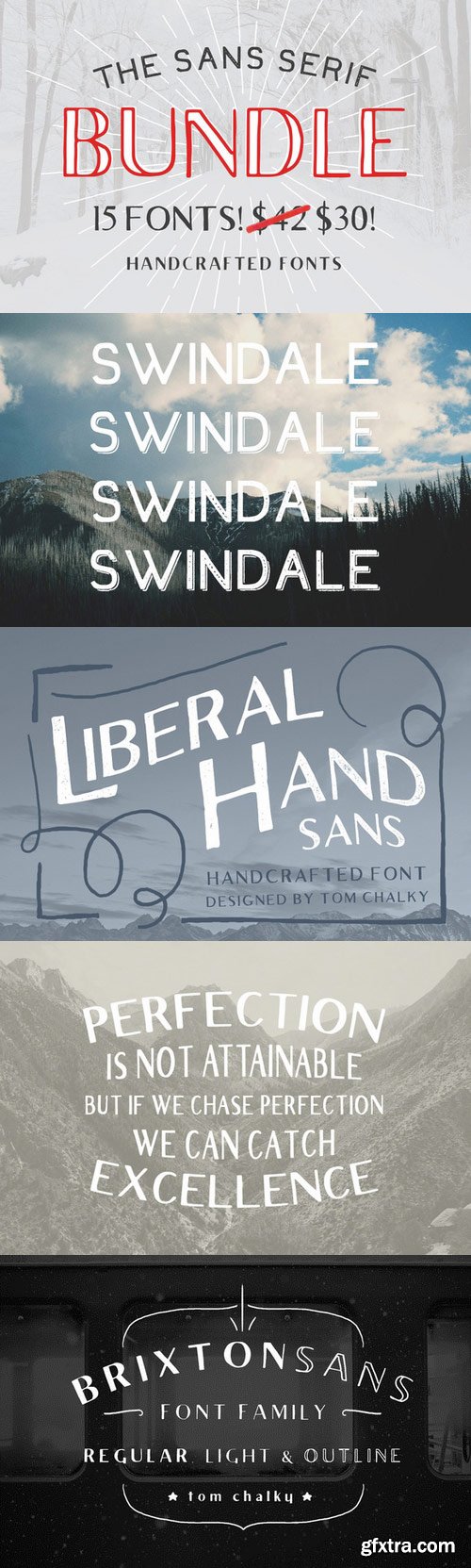 CM - The Sans Serif Bundle - 15 Fonts! 136743