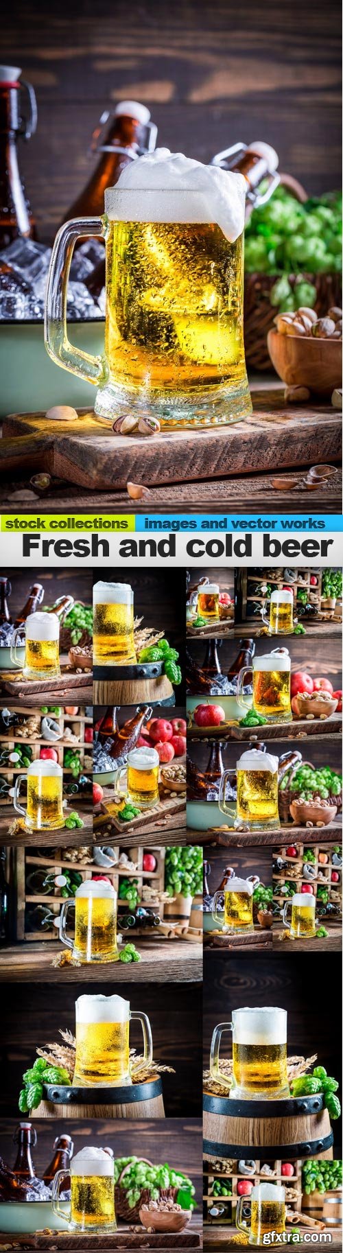 Fresh and cold beer, 15 x UHQ JPEG