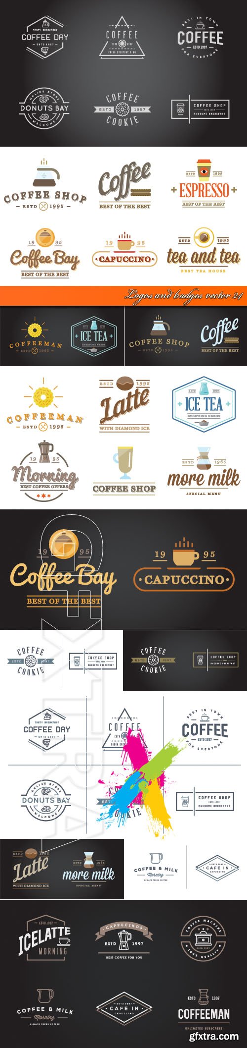 Logos and badges vector 24