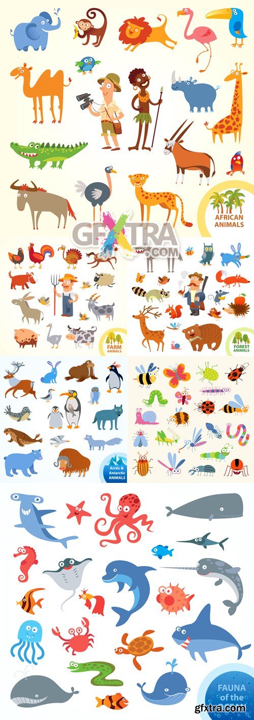 Cartoon Animals Vector