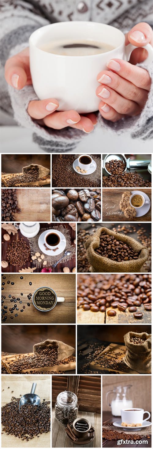 Coffee Cup, Coffee Beans 15xJPG