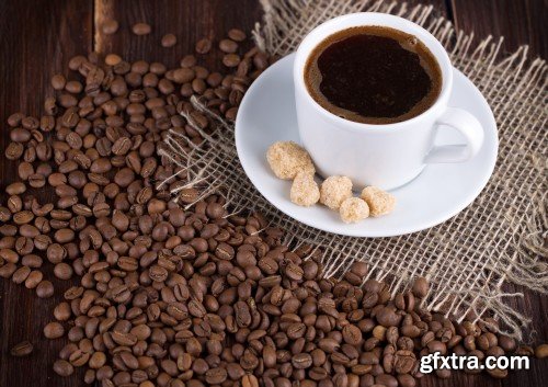 Coffee Cup, Coffee Beans 15xJPG