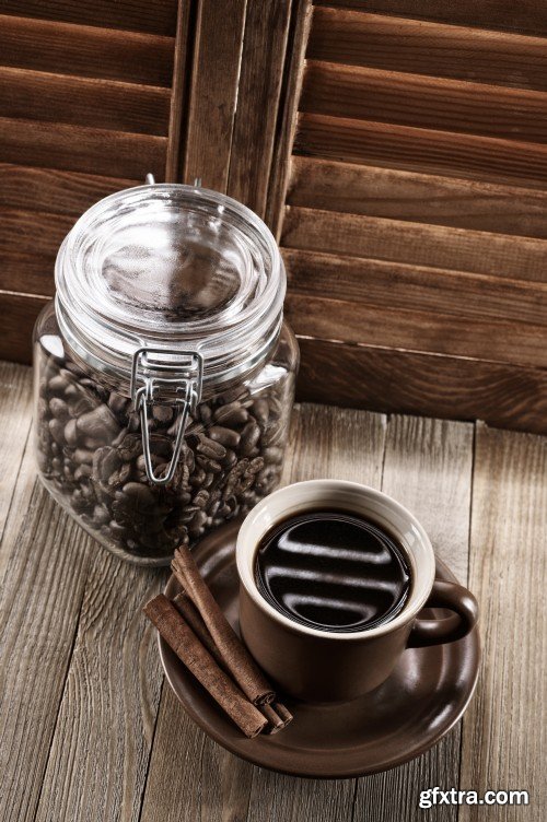 Coffee Cup, Coffee Beans 15xJPG