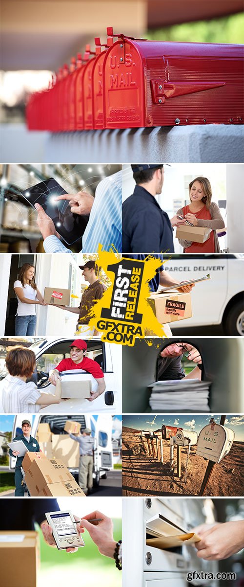 Stock Image mail delivery