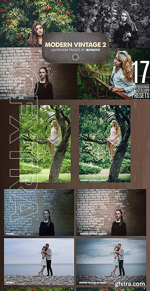 GraphicRiver - 17 Modern Vintage 2 Lightroom Presets 13351969